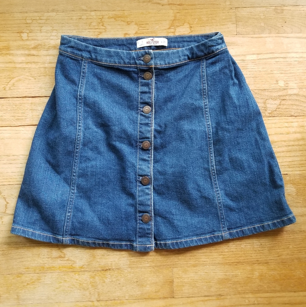 Hollister Denim Skirt Size 7